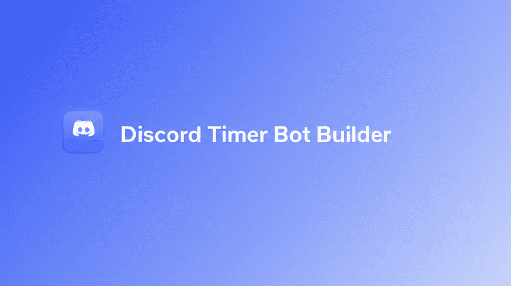 Discord Timer Bot Builder